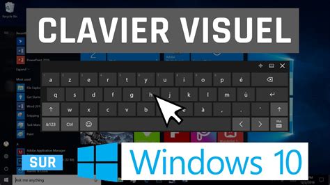 Activer clavier visuel windows 7